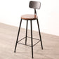 1/3 Pieces Industrial Iron Bistro Set Round Bar Table Set with Pine Wood Top