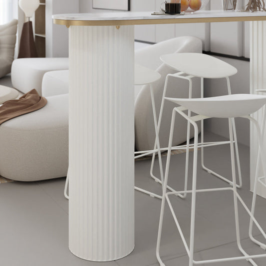 1/3/5 pezzi da bar moderno set da tavolo in ferro Bistro set con top in finta marmo