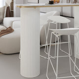 1/3/5 pezzi da bar moderno set da tavolo in ferro Bistro set con top in finta marmo