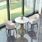 Glam Sintered Stone Dining Table Set 1/2/3/4/5 Pieces Dining Set for Home Use 3 Pieces: Table, 2 Chairs Clearhalo 'Dining Room Sets' 'Dining Tables & Seating' 'dining_room_set' 'furn' 'furn_dining_room_set' 'Furniture' 'Kitchen & Dining Furniture' 5291602