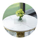 Glam Sintered Stone Dining Table Set 1/2/3/4/5 Pieces Dining Set for Home Use Clearhalo 'Dining Room Sets' 'Dining Tables & Seating' 'dining_room_set' 'furn' 'furn_dining_room_set' 'Furniture' 'Kitchen & Dining Furniture' 5291607