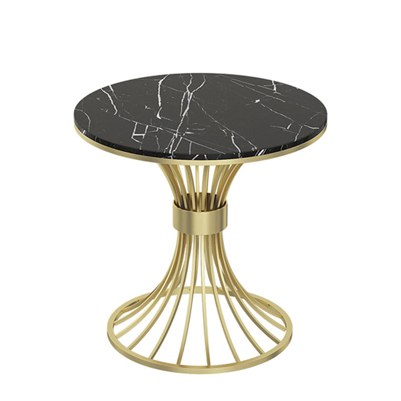 Glam Sintered Stone Dining Table Set 1/2/3/4/5 Pieces Dining Set for Home Use Black 31"L x 31"W Clearhalo 'Dining Room Sets' 'Dining Tables & Seating' 'dining_room_set' 'furn' 'furn_dining_room_set' 'Furniture' 'Kitchen & Dining Furniture' 5291609