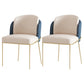 Glam Round Sintered Stone Dining Table Set 1/2/3/4/5 Pieces Dining Set for Home Use 2 Blue Chairs Clearhalo 'Dining Room Sets' 'Dining Tables & Seating' 'dining_room_set' 'furn' 'furn_dining_room_set' 'Furniture' 'Kitchen & Dining Furniture' 5291636