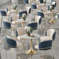 Glam Round Sintered Stone Dining Table Set 1/2/3/4/5 Pieces Dining Set for Home Use Clearhalo 'Dining Room Sets' 'Dining Tables & Seating' 'dining_room_set' 'furn' 'furn_dining_room_set' 'Furniture' 'Kitchen & Dining Furniture' 5291649