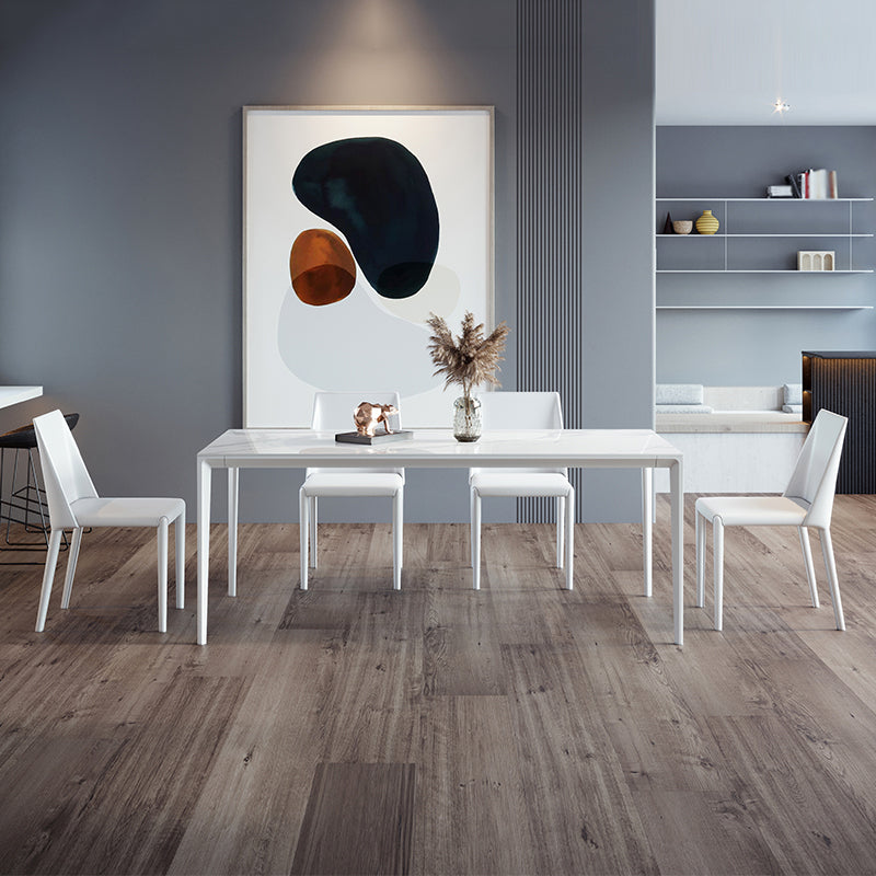 Moderne Rechteck Diniate Set 1/4/5/7 Stück Stein Top Esstisch Set