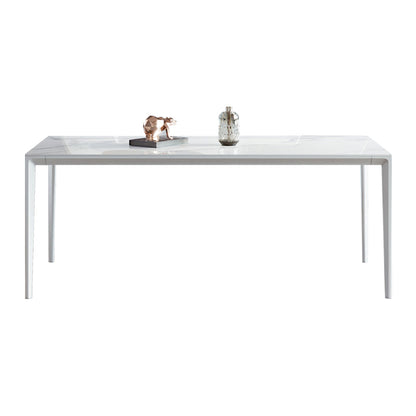 Moderne Rechteck Diniate Set 1/4/5/7 Stück Stein Top Esstisch Set
