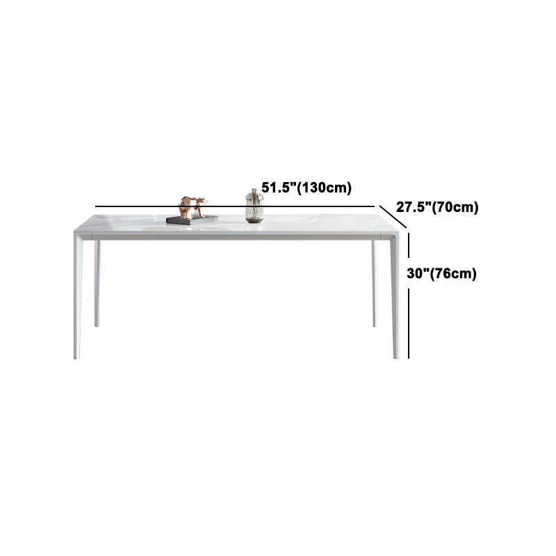 Moderne Rechteck Diniate Set 1/4/5/7 Stück Stein Top Esstisch Set