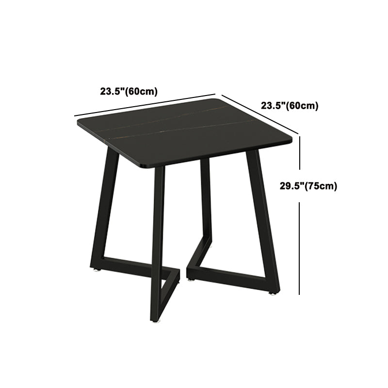Modern 1/3/7 Pieces Dining Set Rectangle Stone Dining Table for Cafe Clearhalo 'Dining Room Sets' 'Dining Tables & Seating' 'dining_room_set' 'furn' 'furn_dining_room_set' 'Furniture' 'Kitchen & Dining Furniture' 5291715
