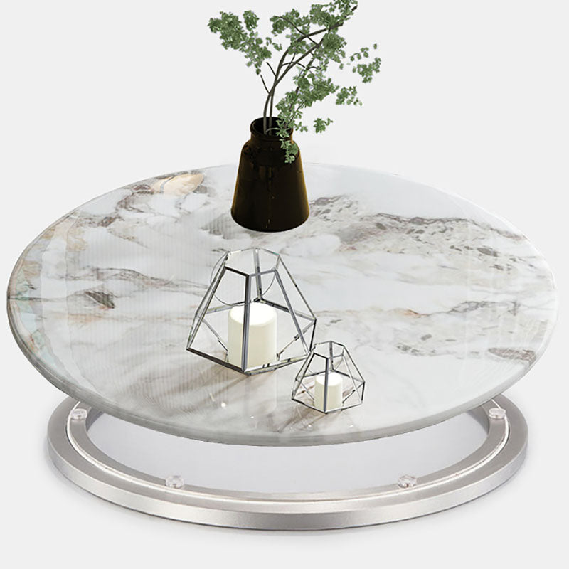 ローズベースの台座カジュアルダイニングテーブル伝統的な豪華なラウンドダイニングテーブル