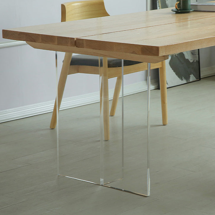 Table à manger en bois massif table de restauration de style contemporain pour cuisine à la maison