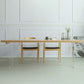 Table à manger en bois massif table de restauration de style contemporain pour cuisine à la maison