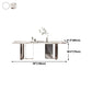 Rectangle Sintered Stone Top Table Contemporary Metal Base Dining Table Clearhalo 'Dining Tables & Seating' 'Dining Tables' 'dining_table' 'furn' 'furn_dining_table' 'Furniture' 'Kitchen & Dining Furniture' 5291937