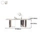 Rectangle Sintered Stone Top Table Contemporary Metal Base Dining Table Clearhalo 'Dining Tables & Seating' 'Dining Tables' 'dining_table' 'furn' 'furn_dining_table' 'Furniture' 'Kitchen & Dining Furniture' 5291940