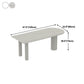 White Dining Table Contemporary Style Dinette Table for Home Kitchen Clearhalo 'Dining Tables & Seating' 'Dining Tables' 'dining_table' 'furn' 'furn_dining_table' 'Furniture' 'Kitchen & Dining Furniture' 5291967