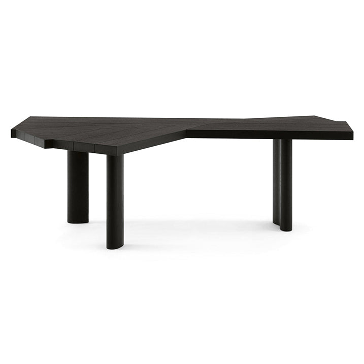 Modern Black and Bround in Wood Counter Table Specialty Dining Table for Kitchen Black Without Chairs Clearhalo 'Dining Tables & Seating' 'Dining Tables' 'dining_table' 'furn' 'furn_dining_table' 'Furniture' 'Kitchen & Dining Furniture' 5291987