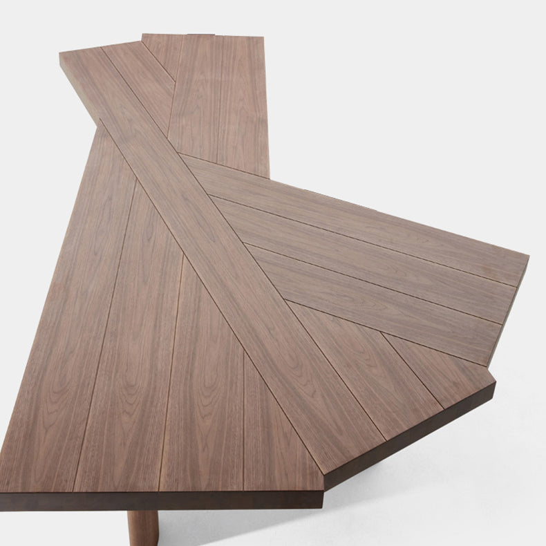 Modern Black and Bround in Wood Counter Table Specialty Dining Table for Kitchen Clearhalo 'Dining Tables & Seating' 'Dining Tables' 'dining_table' 'furn' 'furn_dining_table' 'Furniture' 'Kitchen & Dining Furniture' 5291990