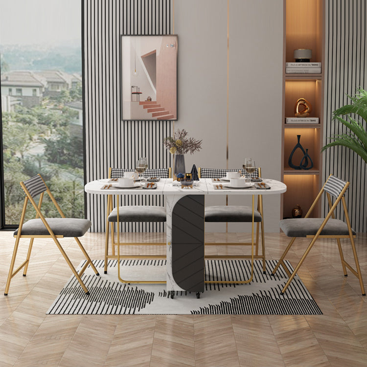 Tableau de sites à manger de base de meubles de style moderne, 59 "L x 31,5" W x 29,3 "H