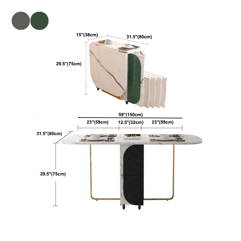Tableau de sites à manger de base de meubles de style moderne, 59 "L x 31,5" W x 29,3 "H