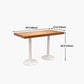 Industrial Pine Wood Table for Restaurant Dining Table with Metal Pedestal Base Clearhalo 'Dining Tables & Seating' 'Dining Tables' 'dining_table' 'furn' 'furn_dining_table' 'Furniture' 'Kitchen & Dining Furniture' 5292087