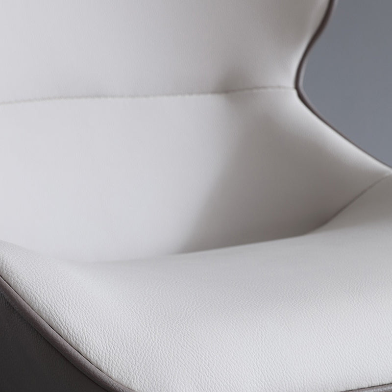 Silla lateral del ala de la silla de comedor de cuero de cuero sintética para uso doméstico