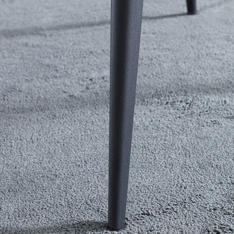 Silla lateral del ala de la silla de comedor de cuero de cuero sintética para uso doméstico