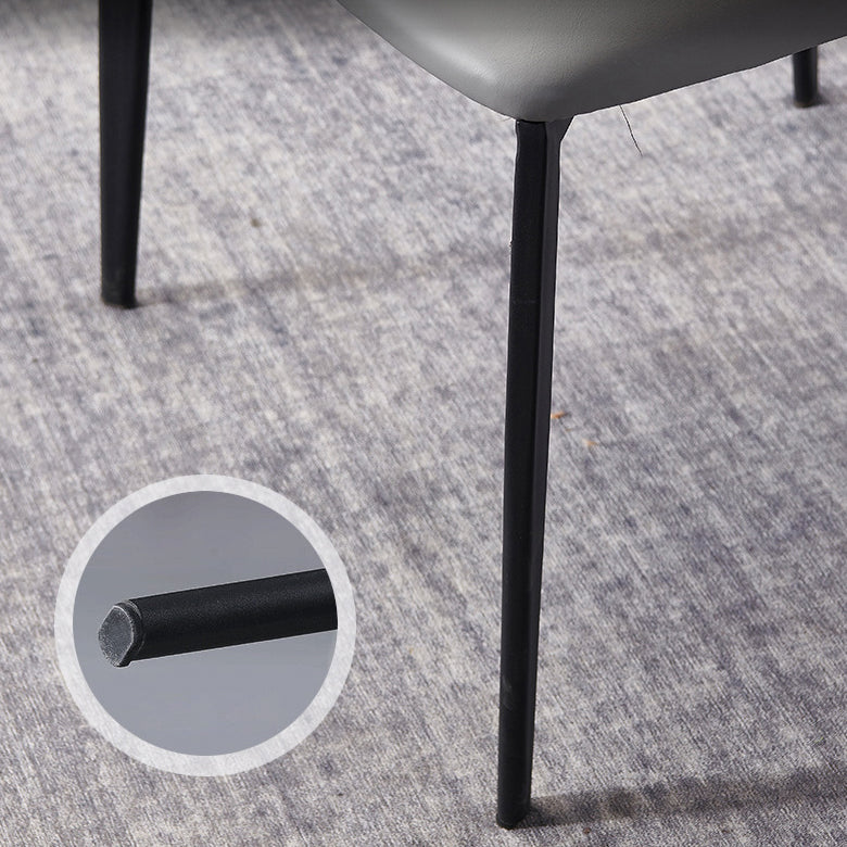 Sedie in stile contemporaneo sedie a braccio per cucina con gambe metalliche