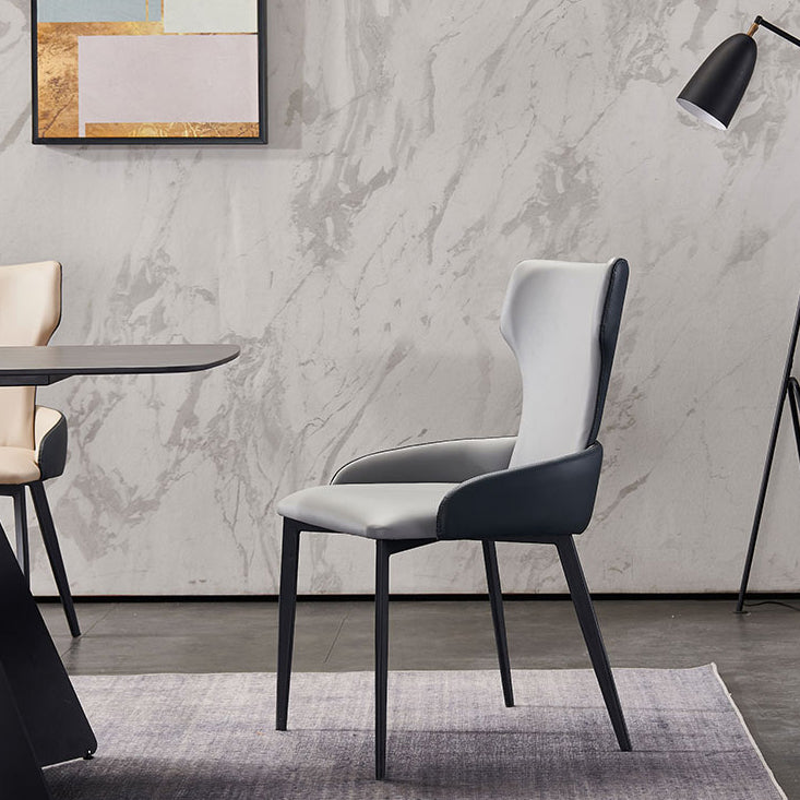 Hedendaagse stijl metalen stoelen armstoelen voor keuken met metalen benen