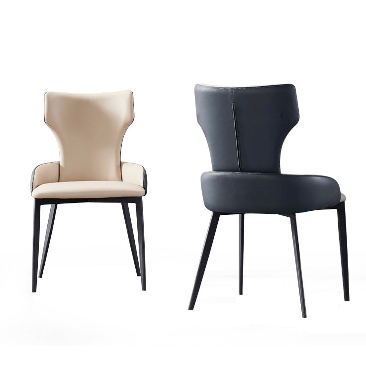 Hedendaagse stijl metalen stoelen armstoelen voor keuken met metalen benen