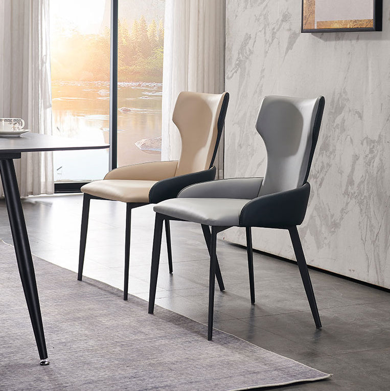 Hedendaagse stijl metalen stoelen armstoelen voor keuken met metalen benen