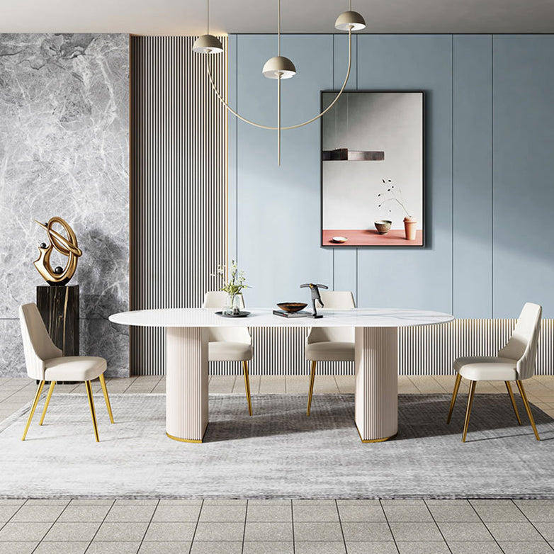 Nordic Glam Stuhl Stühle Armless Stuhl für Küche mit Metallbeinen