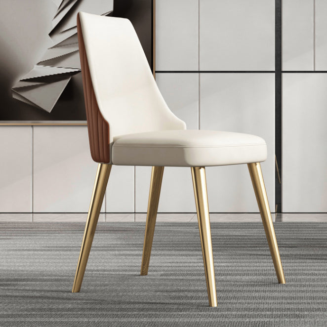 Nordic Glam Stuhl Stühle Armless Stuhl für Küche mit Metallbeinen