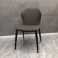 Chaise de salle à manger en acier contemporain meubles letéraux en arrière en finition mate pour la maison