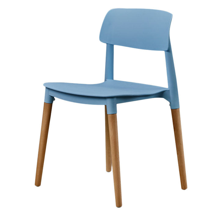 Plastic Dining Chairs Contemporary Open Back Dining Side Furniture in Matte Finish Clearhalo 'Dining Chairs' 'Dining Tables & Seating' 'dining_chair' 'furn' 'furn_dining_chair' 'Furniture' 'Kitchen & Dining Furniture' 5292290