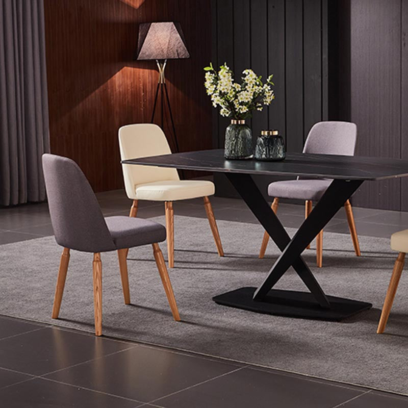 Contemporary Side Chair Solid Wood Base Dining Chair for Dining Room Clearhalo 'Dining Chairs' 'Dining Tables & Seating' 'dining_chair' 'furn' 'furn_dining_chair' 'Furniture' 'Kitchen & Dining Furniture' 5292380