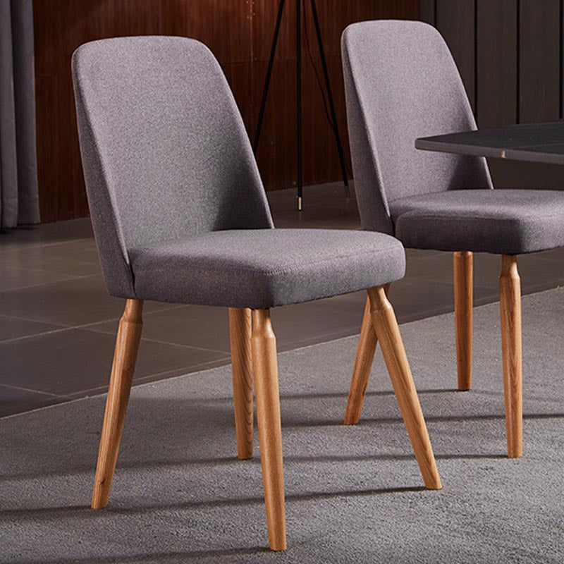 Contemporary Side Chair Solid Wood Base Dining Chair for Dining Room Clearhalo 'Dining Chairs' 'Dining Tables & Seating' 'dining_chair' 'furn' 'furn_dining_chair' 'Furniture' 'Kitchen & Dining Furniture' 5292382