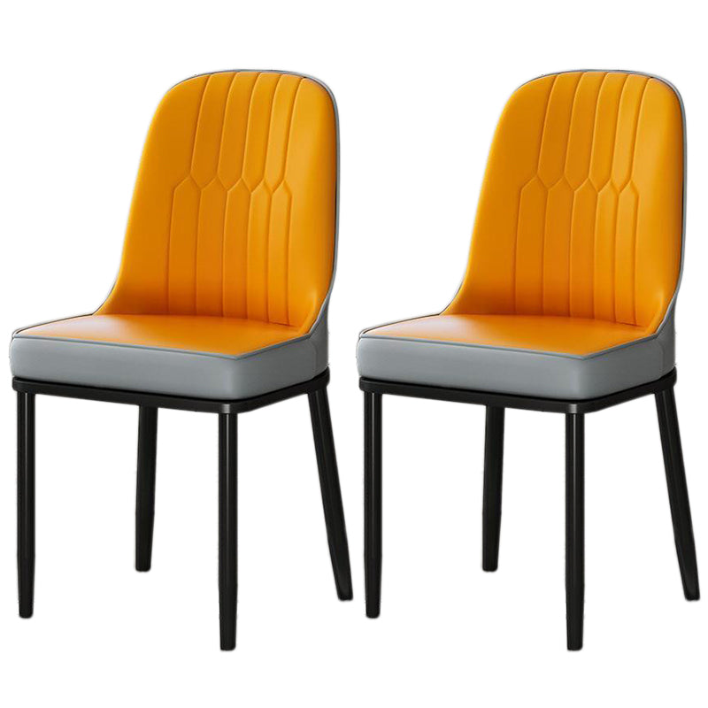 Glam Acroslose Ess Stühle Parsons Möbel mit Stahlbeinen in mattem Finish