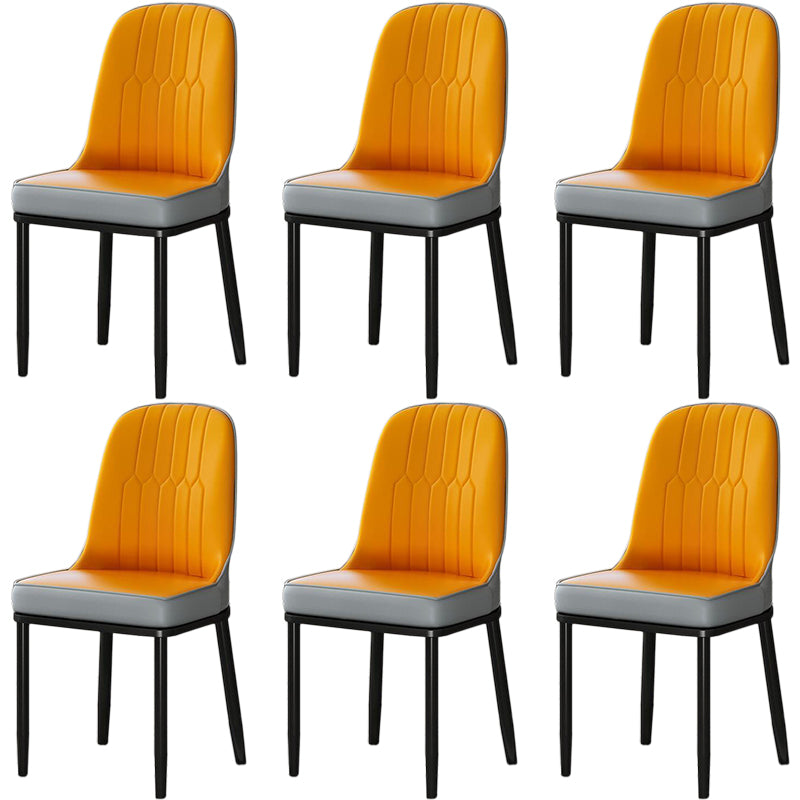 Glam Acroslose Ess Stühle Parsons Möbel mit Stahlbeinen in mattem Finish