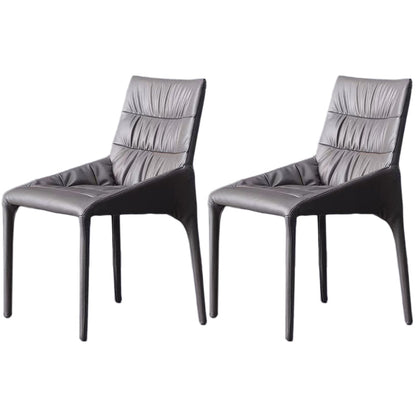 Chaise de salle à manger en acier contemporain Parsons Furniture en finition mate pour la maison