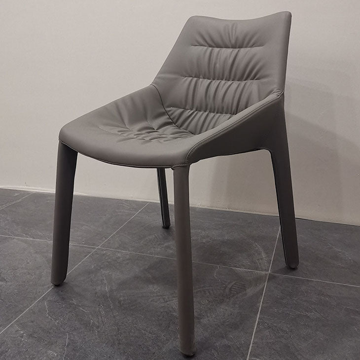 Chaise de salle à manger en acier contemporain Parsons Furniture en finition mate pour la maison