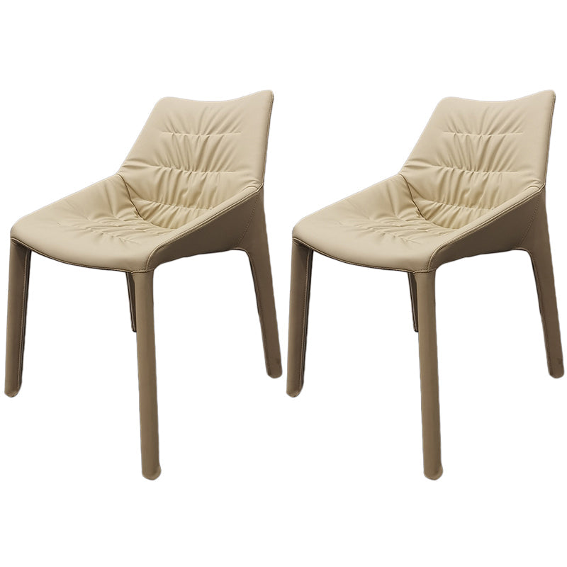 Chaise de salle à manger en acier contemporain Parsons Furniture en finition mate pour la maison