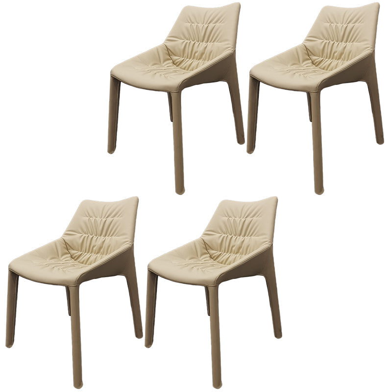 Chaise de salle à manger en acier contemporain Parsons Furniture en finition mate pour la maison