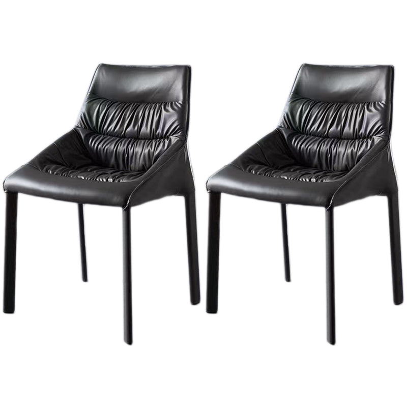 Chaise de salle à manger en acier contemporain Parsons Furniture en finition mate pour la maison