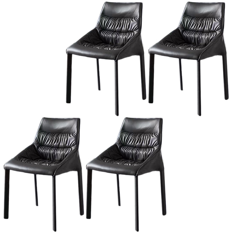 Chaise de salle à manger en acier contemporain Parsons Furniture en finition mate pour la maison