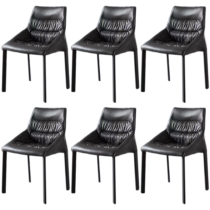 Chaise de salle à manger en acier contemporain Parsons Furniture en finition mate pour la maison