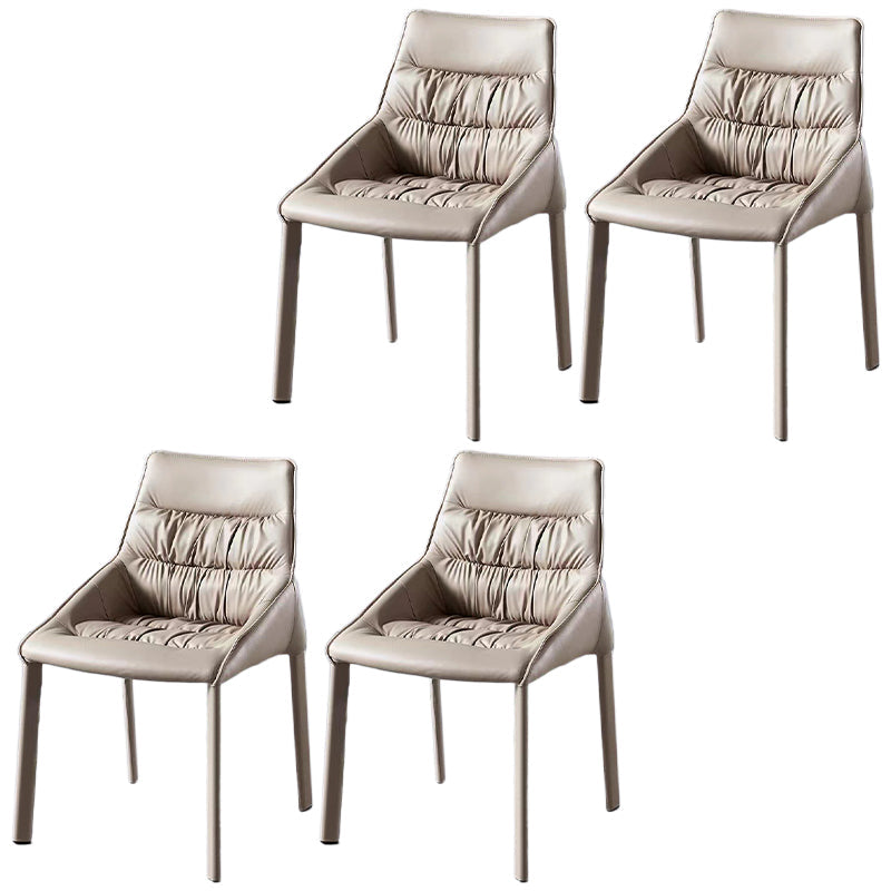 Chaise de salle à manger en acier contemporain Parsons Furniture en finition mate pour la maison