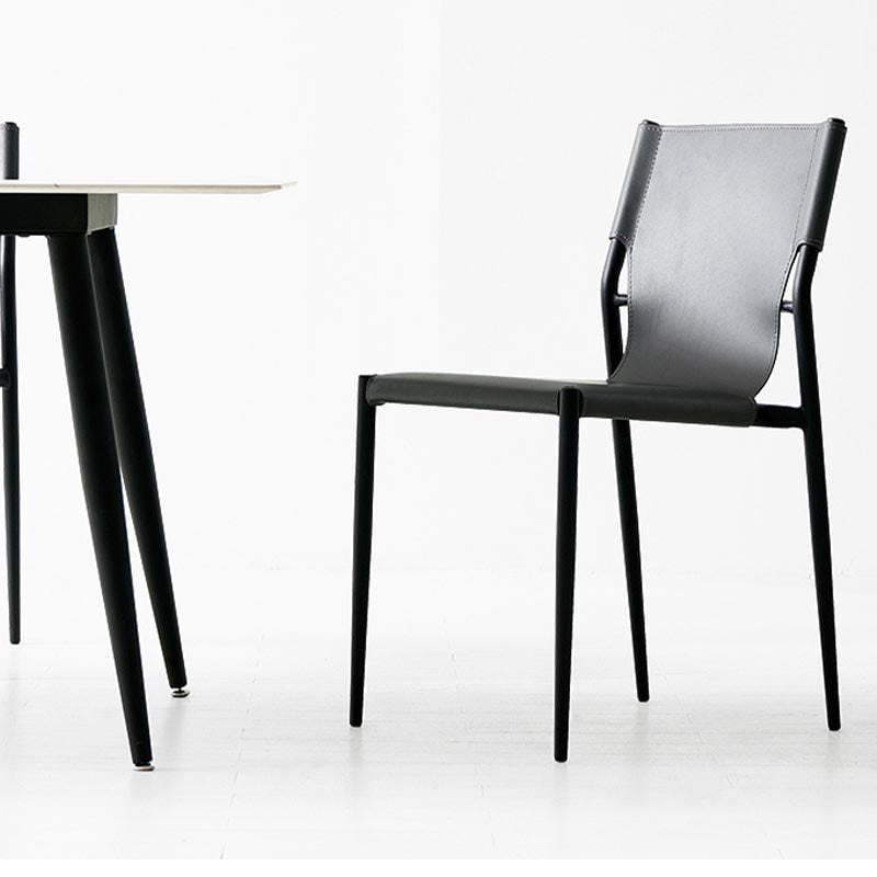 Sedia da pranzo in pelle sedia da pranzo contemporanea cucina