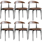 Armless Dining Chairs Contemporary Open Back Dining Side Furniture in Matte Finish
