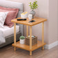 Nordic Square/Round Wood End Table 20.87" H 2-Tier Side Table