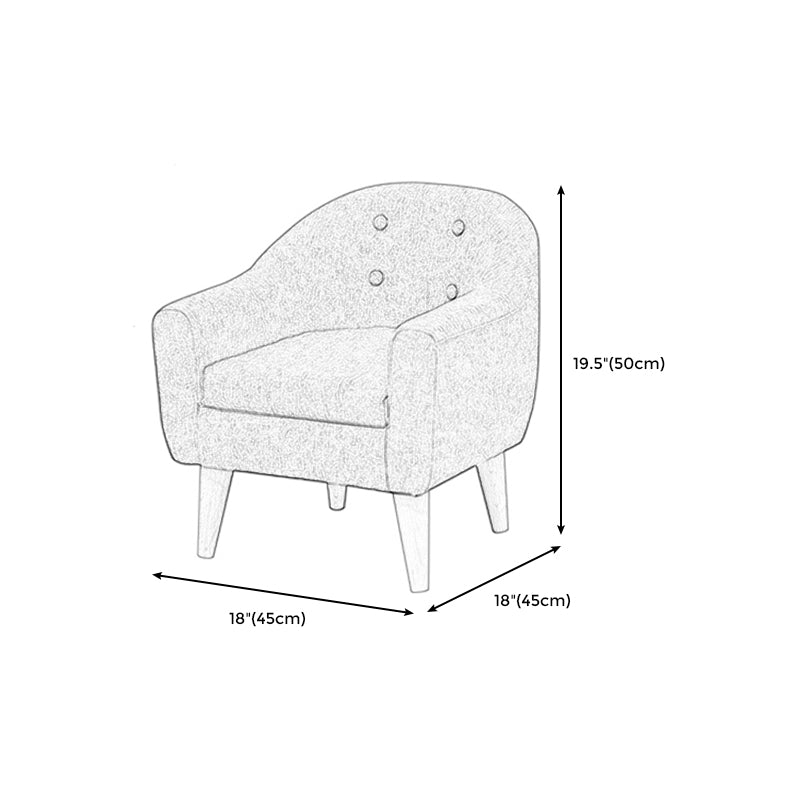 Contemporary Cotton Blend Tufted Split-Back Settee Couch for Children Clearhalo 'furn' 'furn_sofas' 'Furniture' 'Living Room Furniture' 'Sofa' 'sofas' 5295209