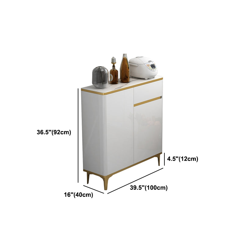 Glam Engineered Wood Sideboard Adjustable Shelves Dining Room Sideboard Clearhalo 'buffet_sideboard' 'Buffets & Sideboards' 'furn' 'furn_buffet_sideboard' 'Furniture' 'Kitchen & Dining Furniture' 5297168